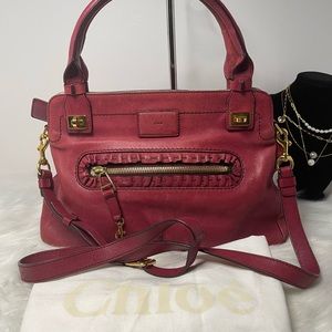Authentic Chloè Leather Margaret Shoulder/Crossbody Bag
